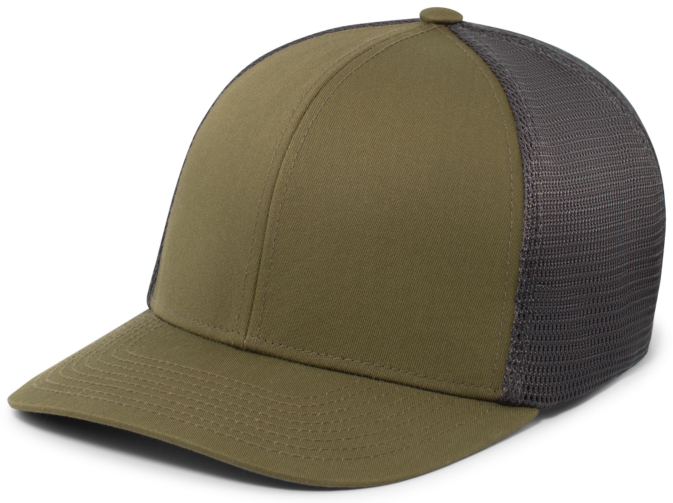 Fusion Trucker Cap - XS - MOSS GREEN/LT CHARCOAL/MOSS GREEN