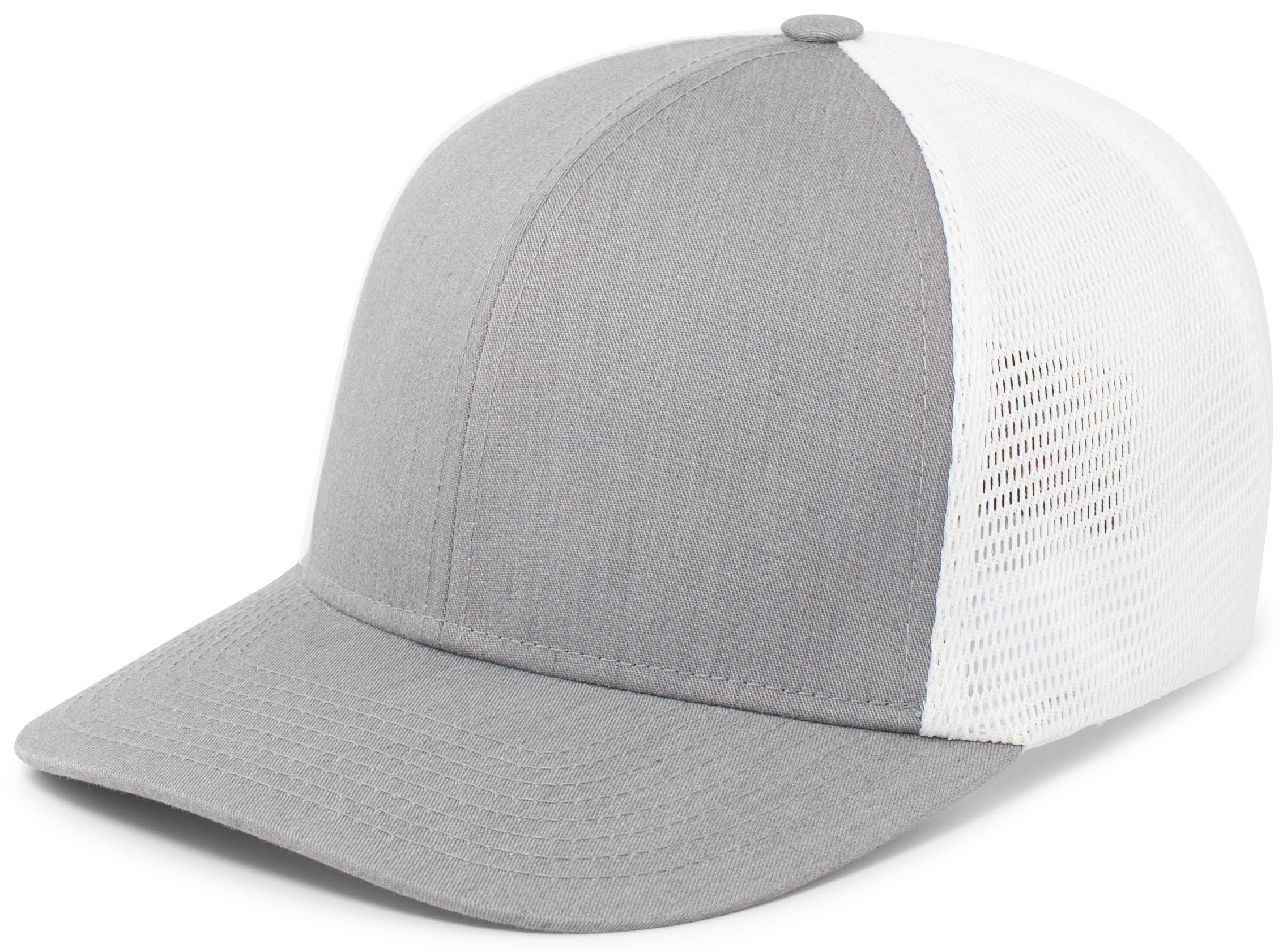 Fusion Trucker Cap - XS - HEATHER GREY/WHITE/HEATHER GREY