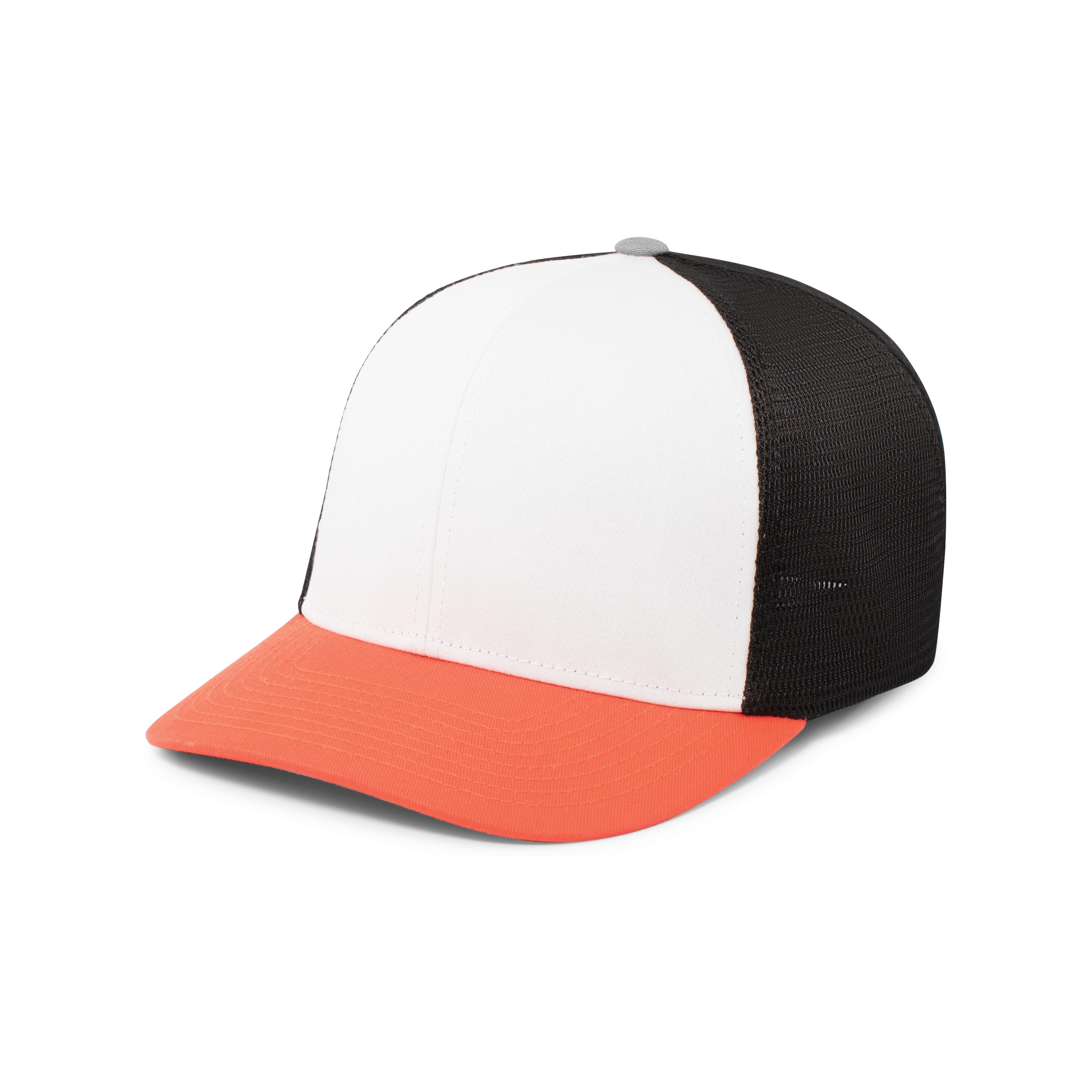 Fusion Trucker Cap - XS - WHITE/BLACK/ORANGE