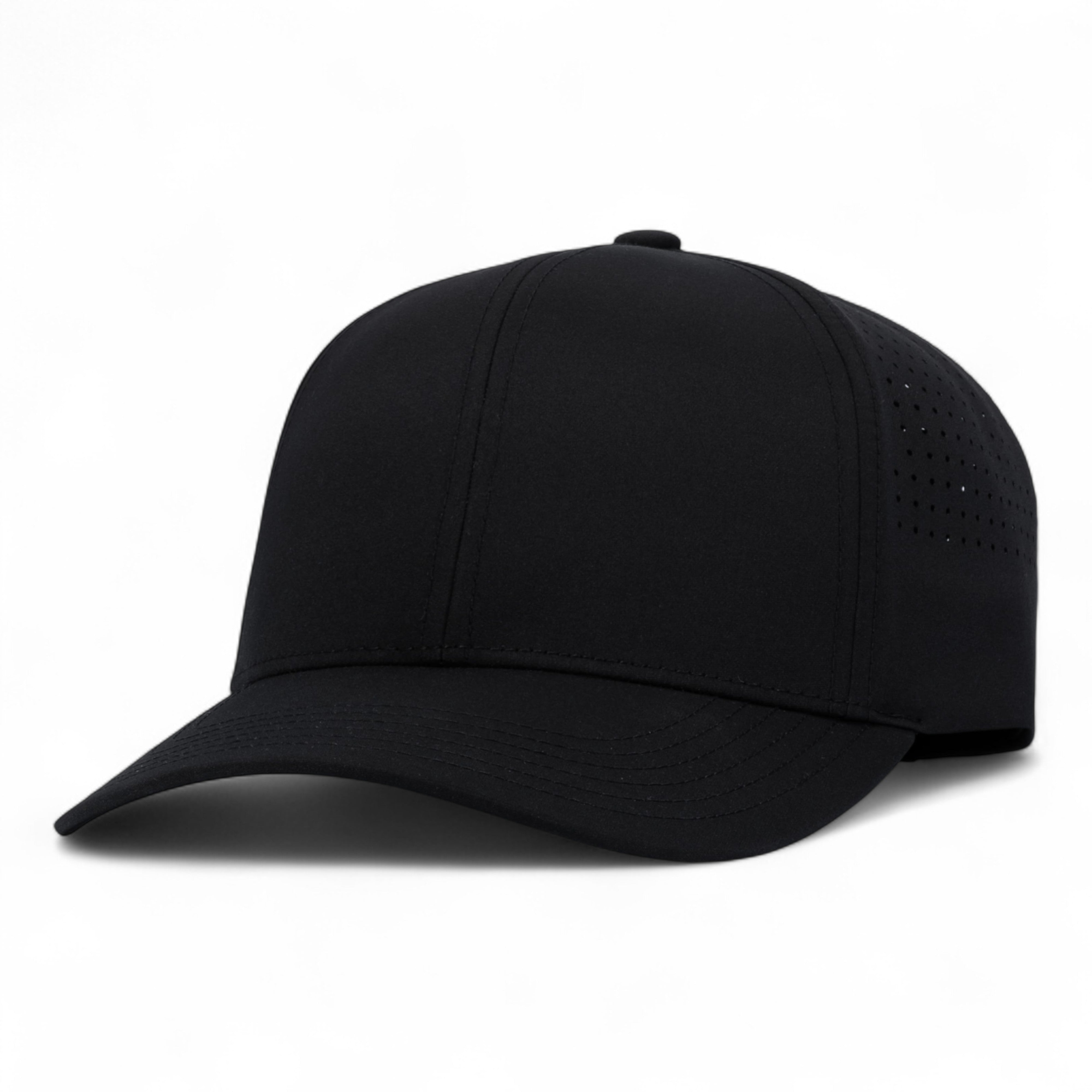 LIGHTWEIGHT PERFORATED SNAPBACK - OS - BLACK