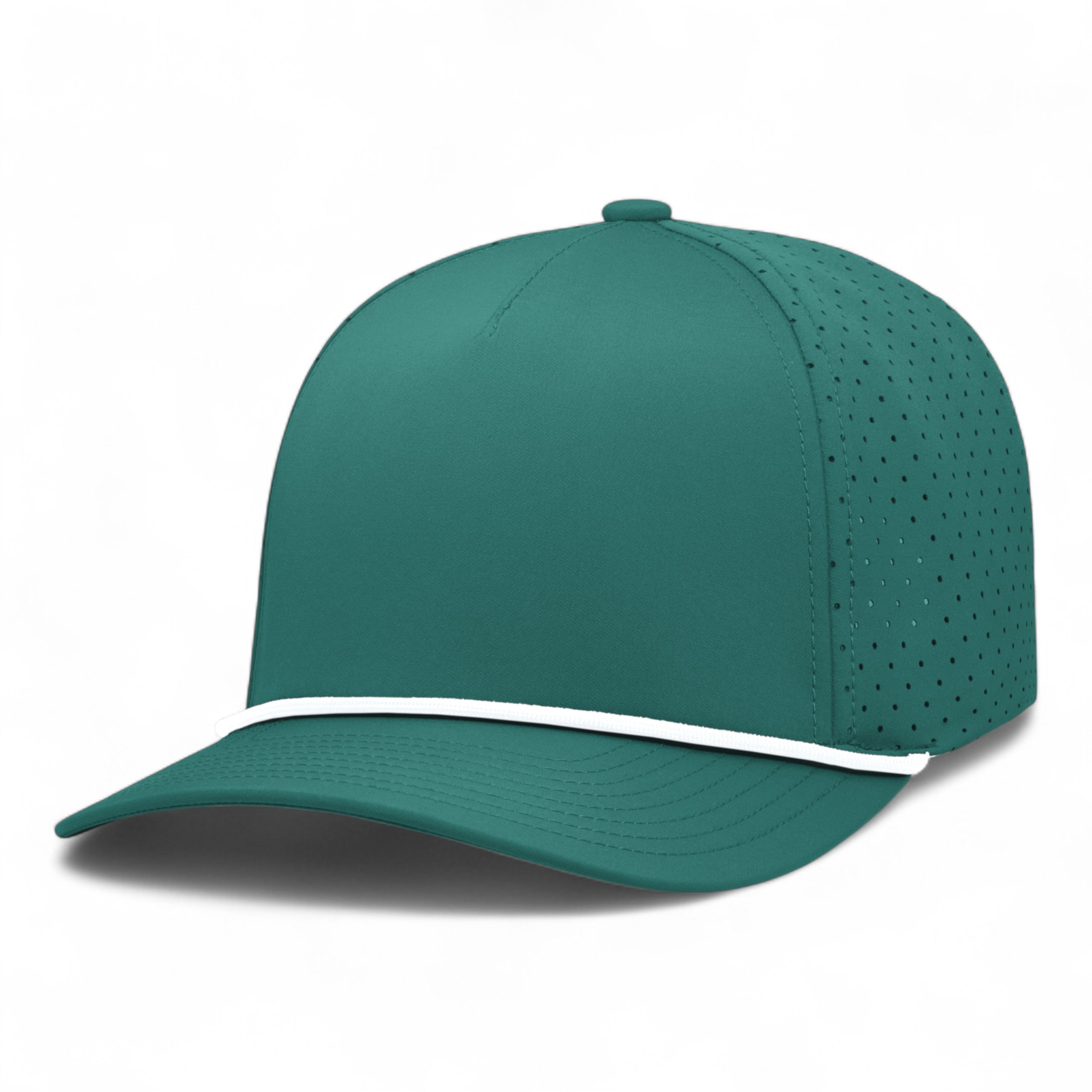 Weekender  Perforated Snapback Cap - OS - DARK TEAL/WHITE