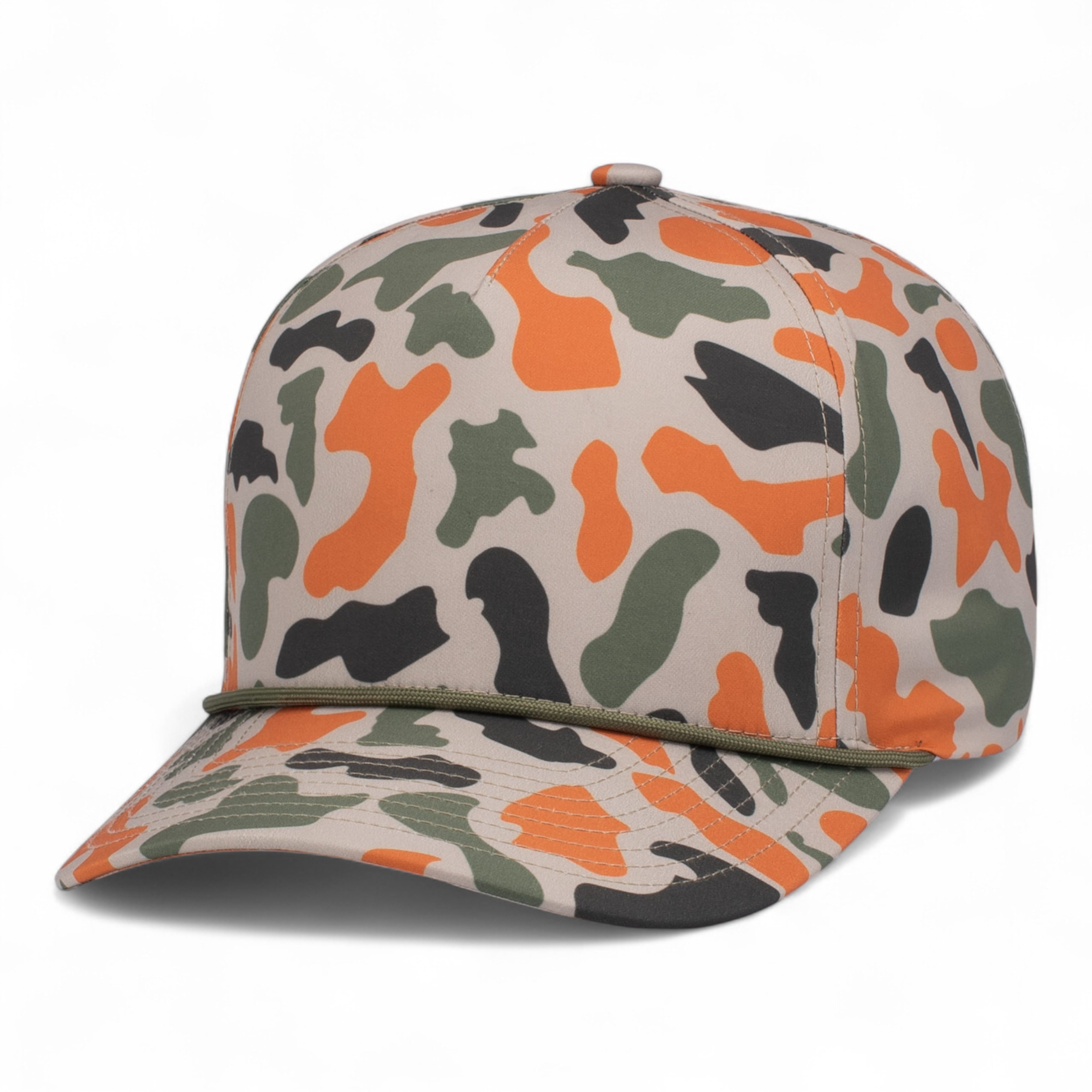 DUCK CAMO 5-PANEL TRUCKER CAP - OS - BLAZE CAMO