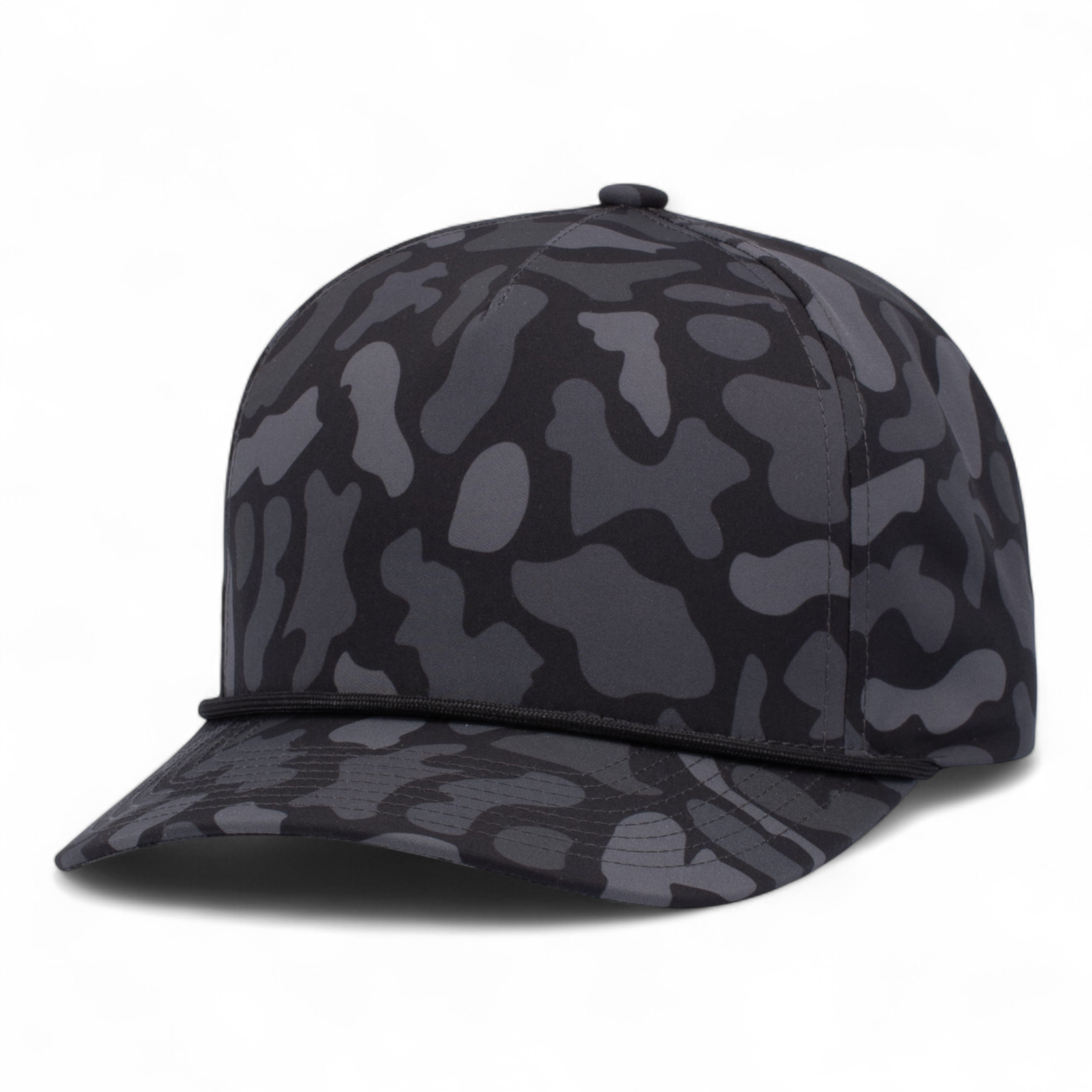DUCK CAMO 5-PANEL TRUCKER CAP - OS - BLACKOUT