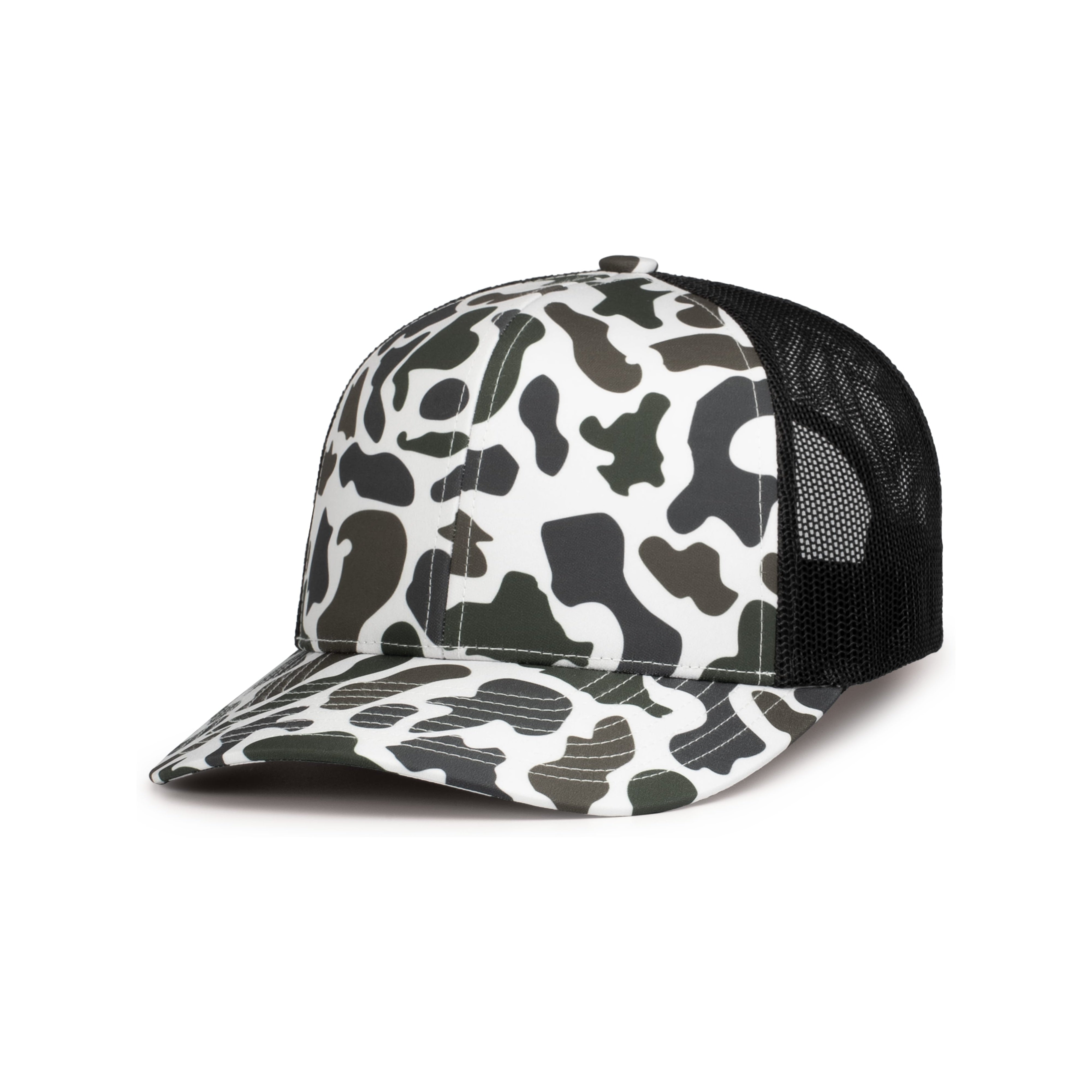 DUCK CAMO TRUCKER SNAPBACK CAP - OS - TIMBERLINE/LT CHARCOAL/TIMBERLINE