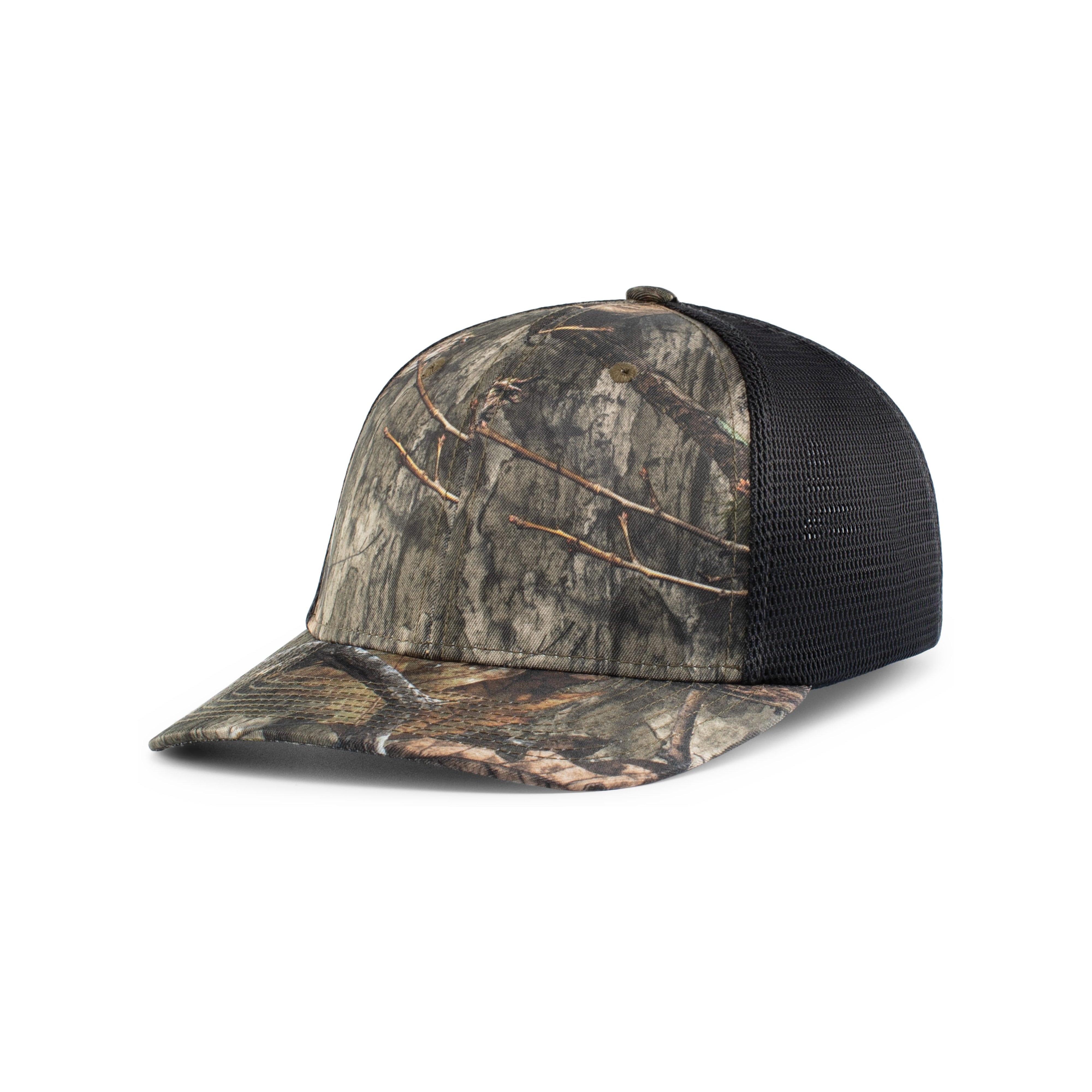 Mossy Oak�� Low-Profile Trucker PacFlex Cap - S/M - COUNTRY DNA/LT CHARCOAL/COUNTRY DNA
