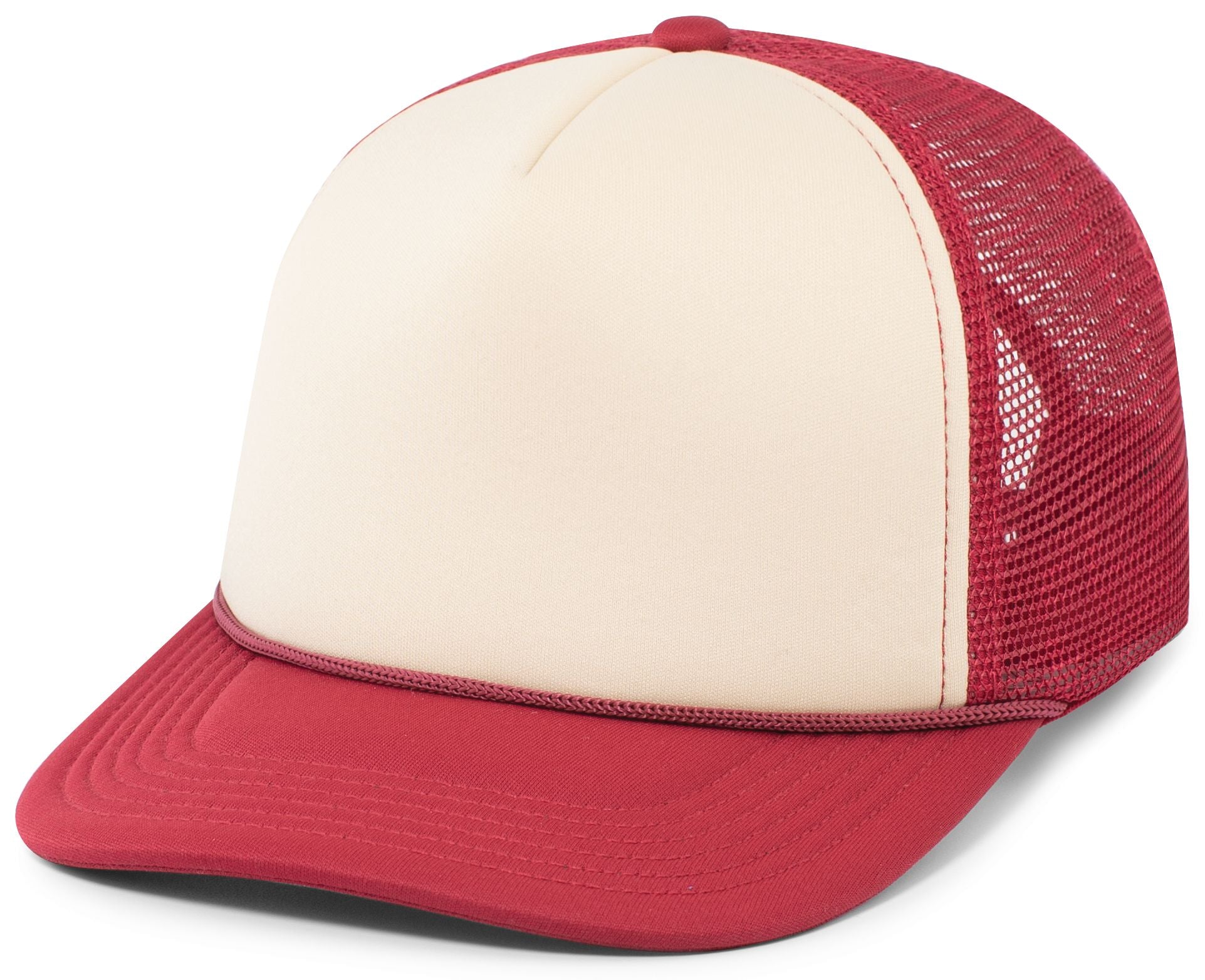 Foamie Fresh Trucker Cap - OS - KHAKI/DARK RED/DARK RED