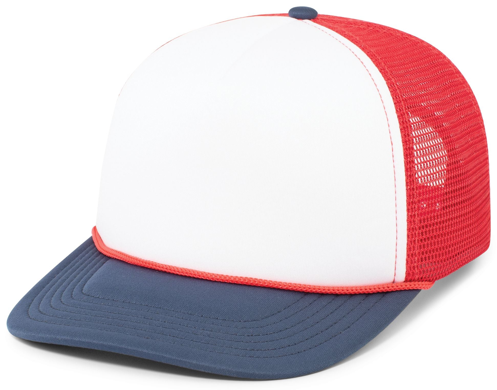 Foamie Fresh Trucker Cap - OS - WHITE/RED/NAVY