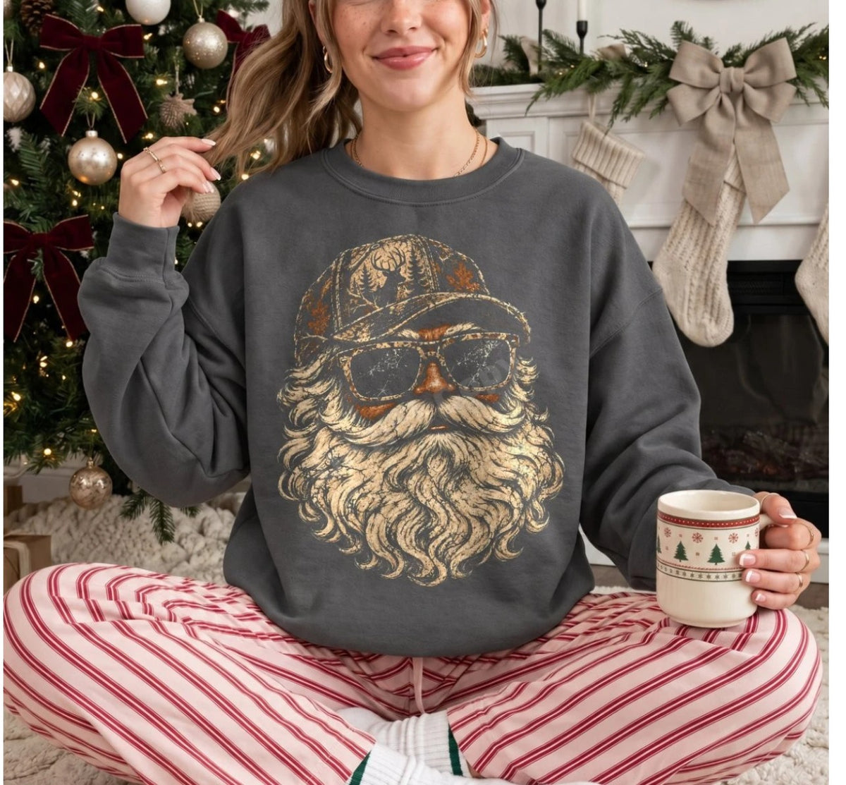 Hunting Santa Crewneck