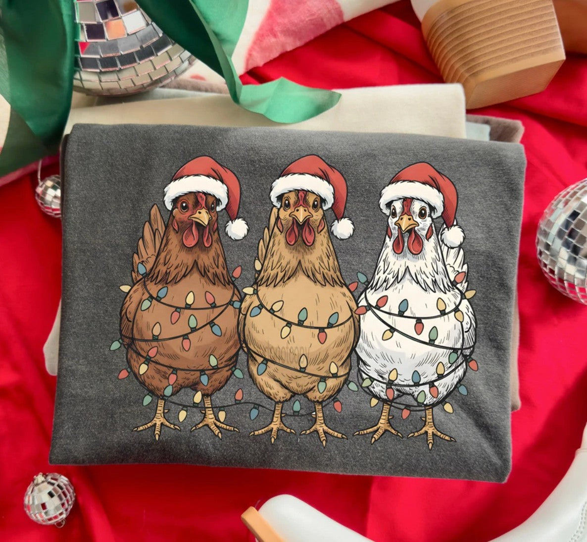Christmas Chickens Tee