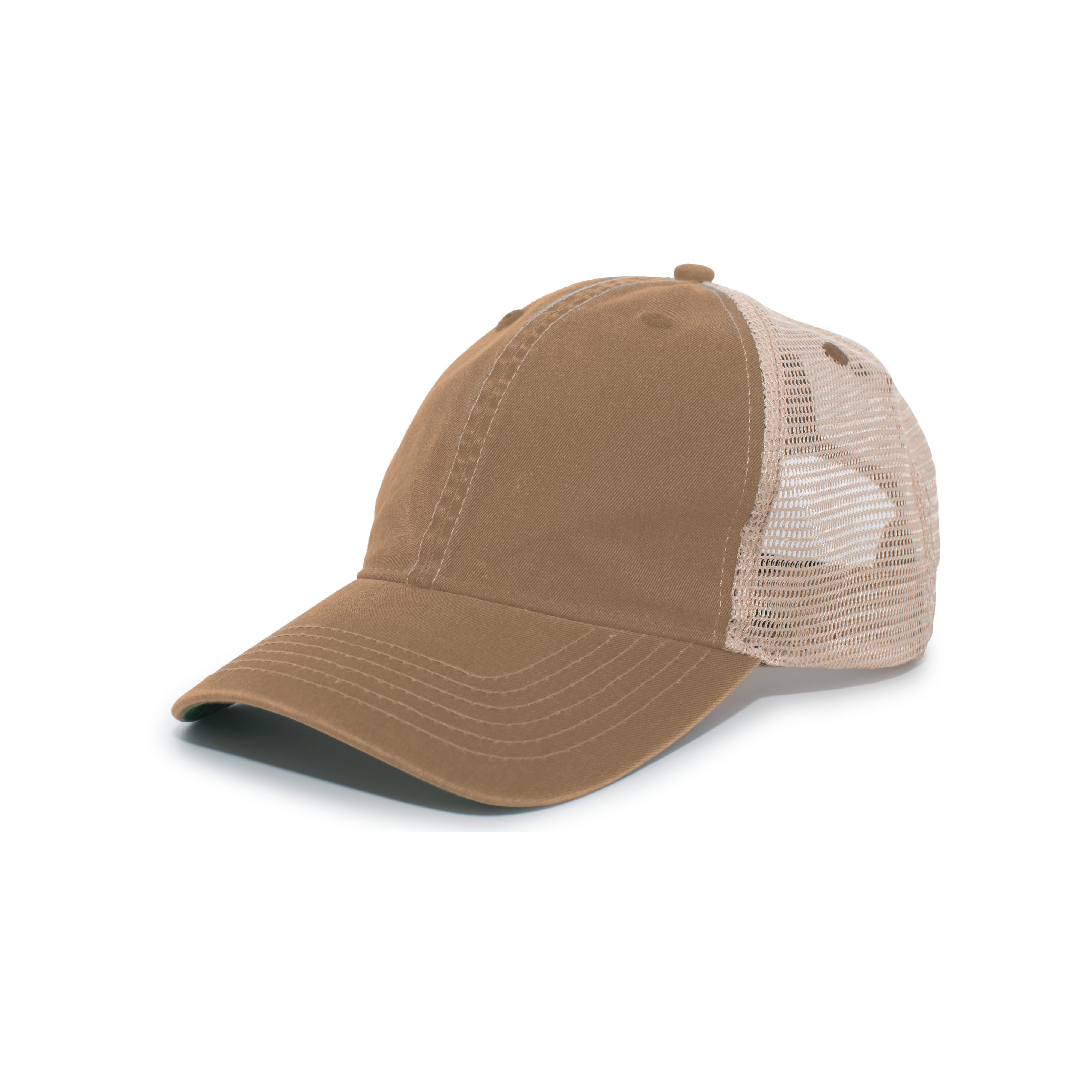 Vintage "Dirty" Trucker Snapback Cap - OS - BROWN/TAN/BROWN