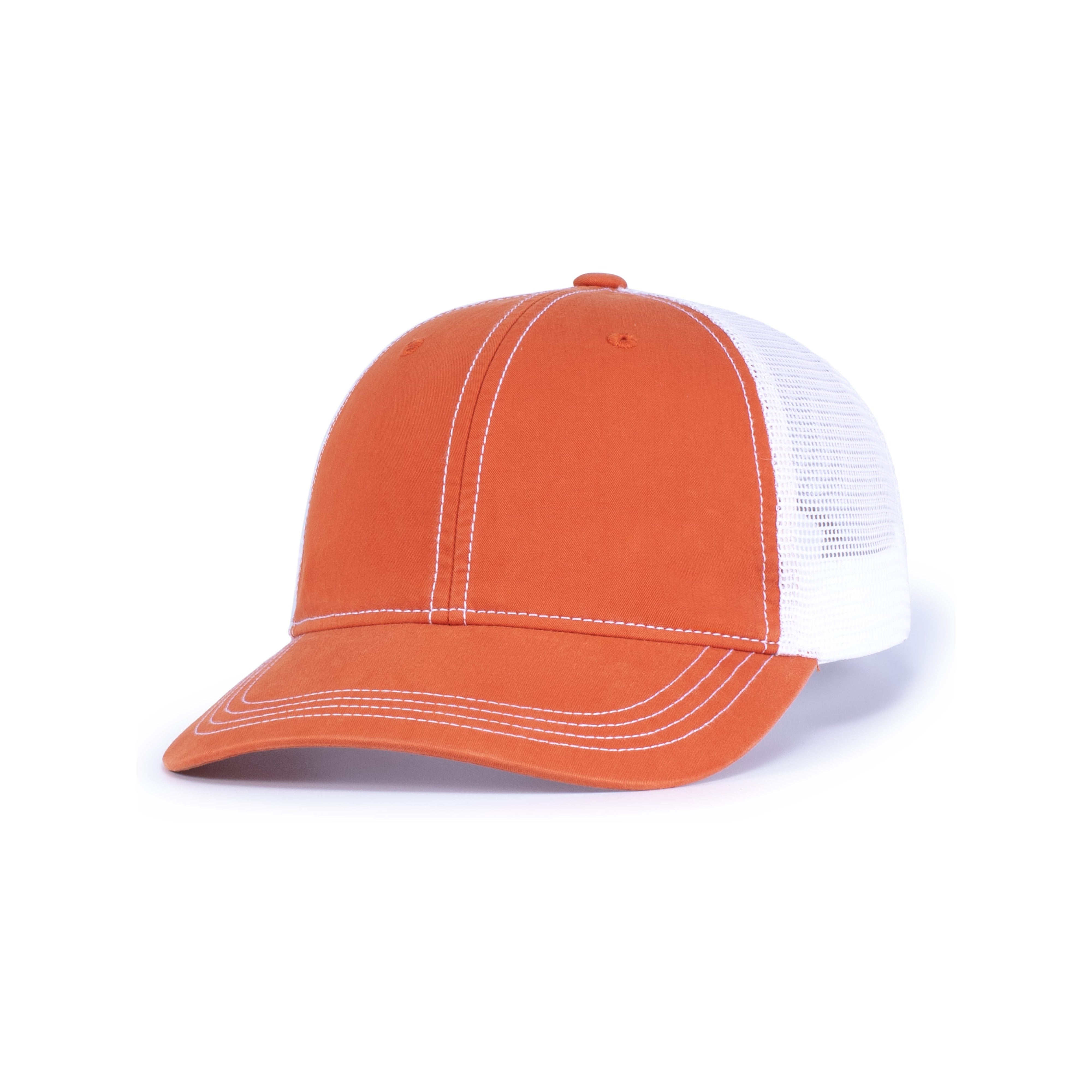 Vintage Trucker Snapback Cap - OS - ORANGE/WHITE/ORANGE
