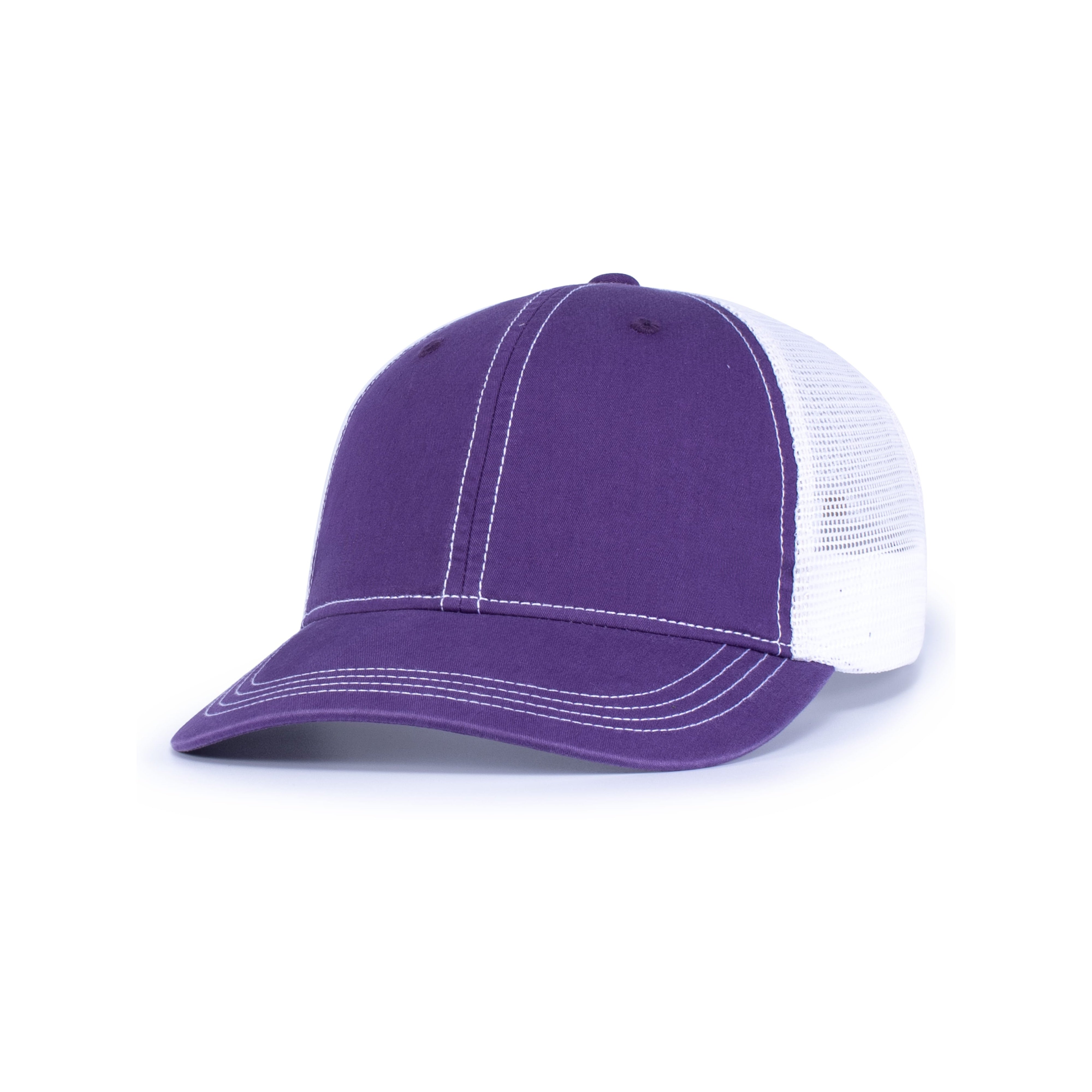 Vintage Trucker Snapback Cap - OS - PURPLE/WHITE/PURPLE