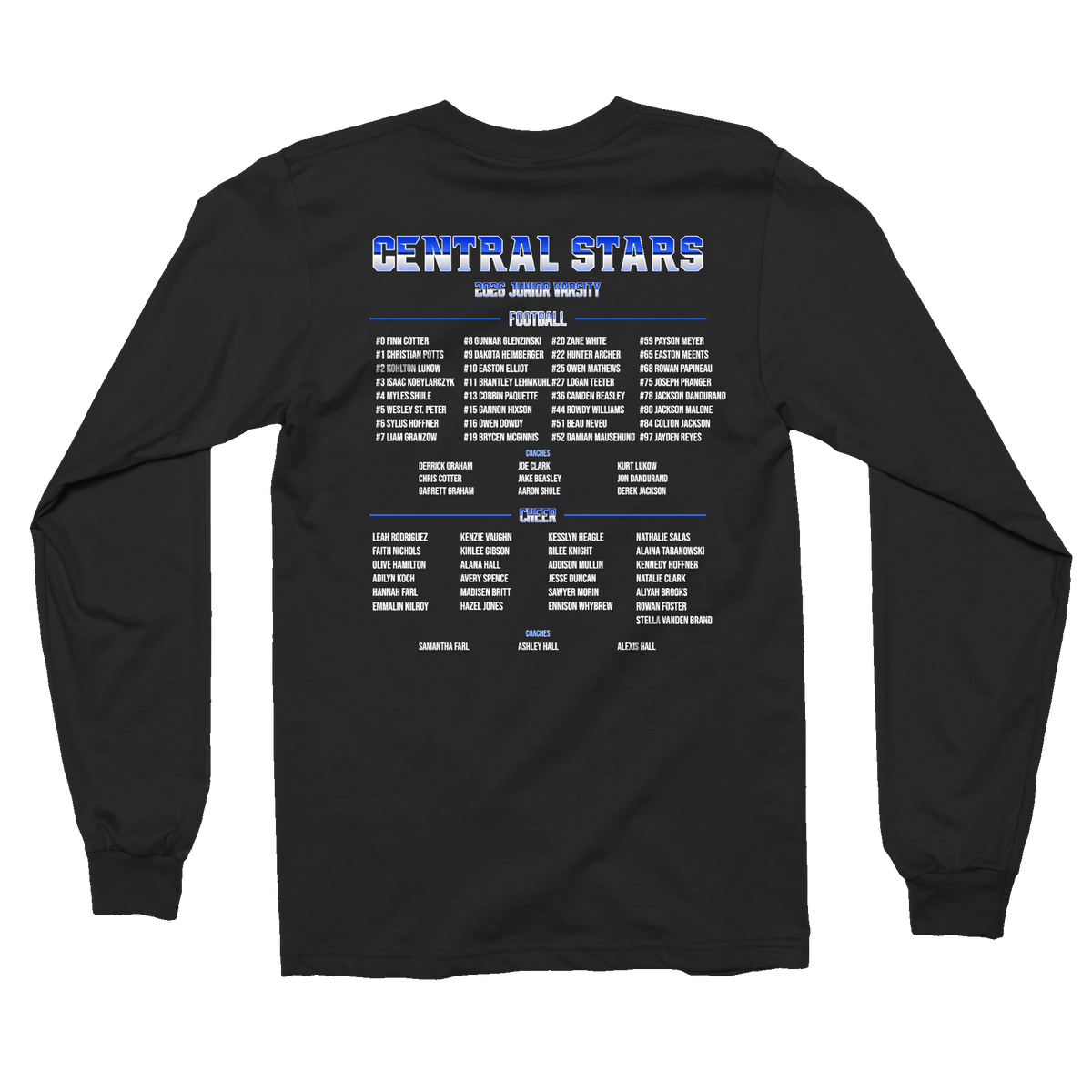 Adult Central Stars JV Super Bowl Bound Crewneck