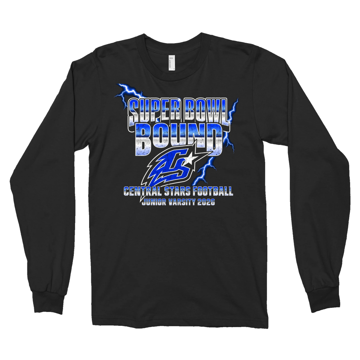 Youth Central Stars JV Super Bowl Bound Crewneck