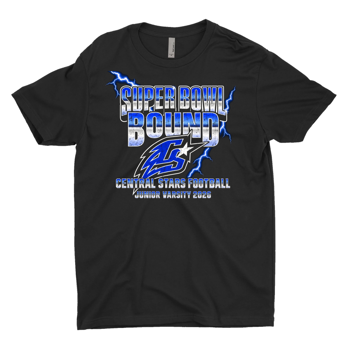 Adult Central Stars JV Super Bowl Bound Tee