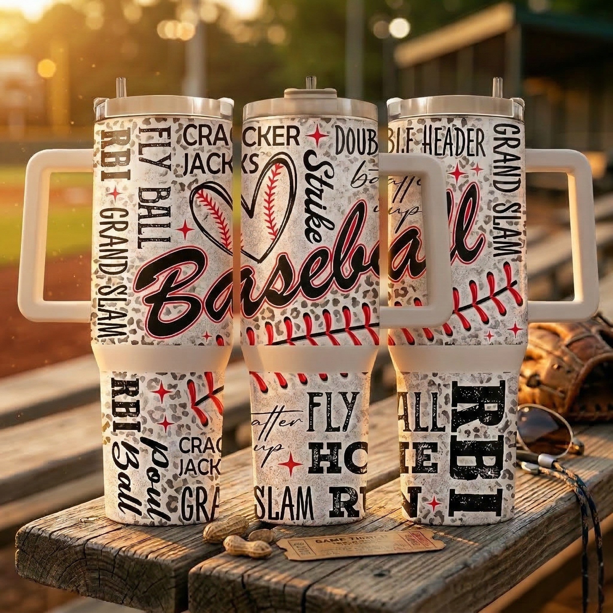 The Grand Slam 40oz Insulated Tumbler with Handle